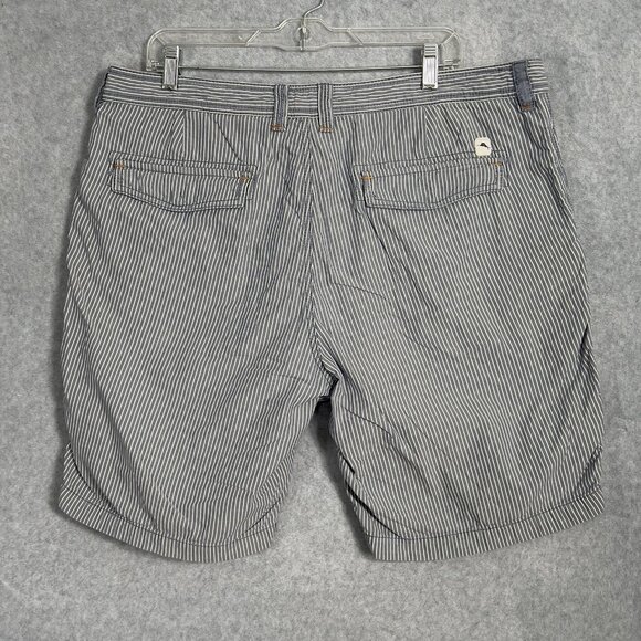 Tommy Bahama Jean Shorts Mens 38 Blue Striped Relaxed Stretch Beach Outdoor 9" - Picture 2 of 14
